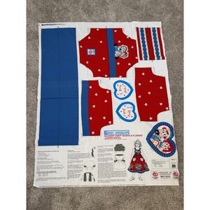 Vintage Daisy Kingdom Raggedy Ann Hearts & Flowers Jumper Bodice Fabric 4385
